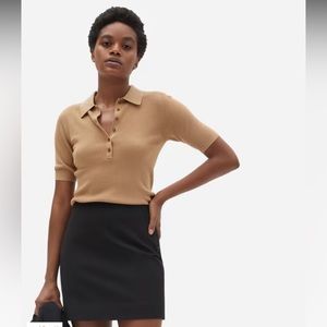 Everlane black mini skirt.